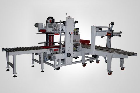 EXC-306 + EXC-310 automatic corners shaped sealing machine